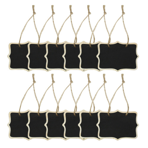 12x mini rectangle chalkboards - mini,