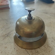 Antique Solid Brass Desk Bell