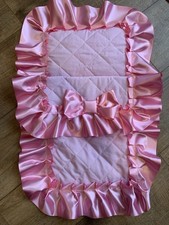 DOLLS PRAM SET PINK TRIM OR OTHER COLOUR SILVER CROSS RANGER PIONEER