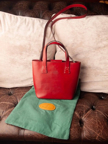 Mulberry red harness leather - red,