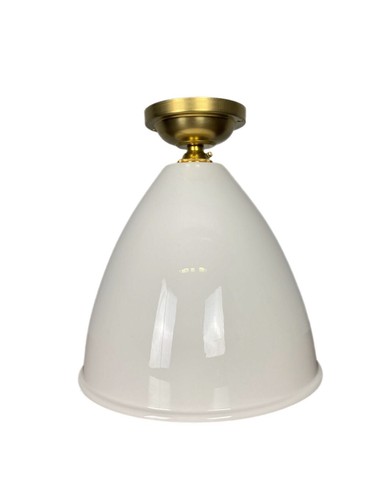 White porcelain pendant - white,
