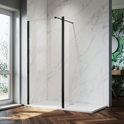 Shower enclosure screen with - shower,
