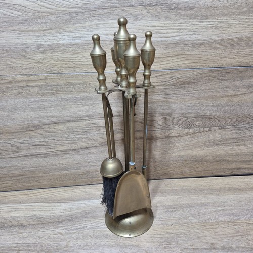 Brass fireplace companion - brass, set