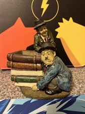 *Sculptures UK Vintage ‘Laurel And Hardy' Resin Pencil Holder. Little Planter