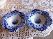 Spode Blue Italian pair of