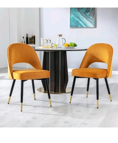 Set velvet dining chairs - set,