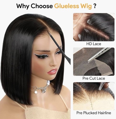 Inch human hair - bob, wig