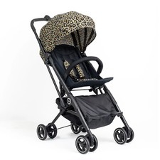 roma capsule 3 lighweight holiday compact fold stroller -  khaki leopard
