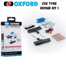 Oxford CO2 Motorcycle Tyre Repair Kit Motorbike Puncture Kit Fix Tubeless Tyre