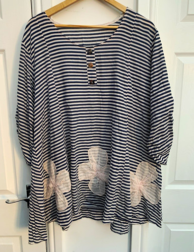 Italian cotton stripe top - cotton, one