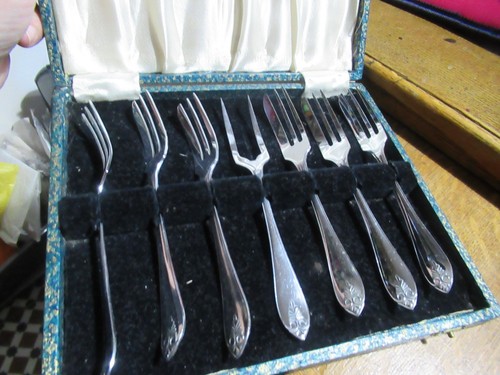Set cake desert forks - of, /