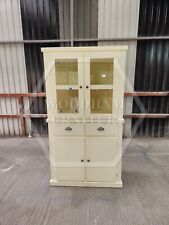HANDMADE AYLESBURY MIRRORED LARDER CUPBOARD IN IVORY (NOT FLATPACKED)