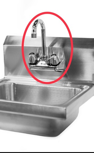 Commercial hand wash sink tap - hand,