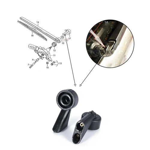Fit rear wiper washer - mg,