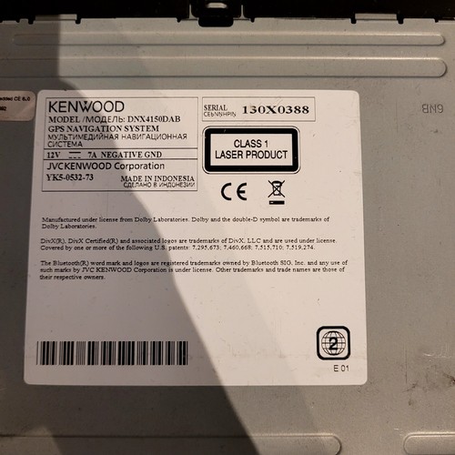Kenwood dnx4150dab spares or - spares,