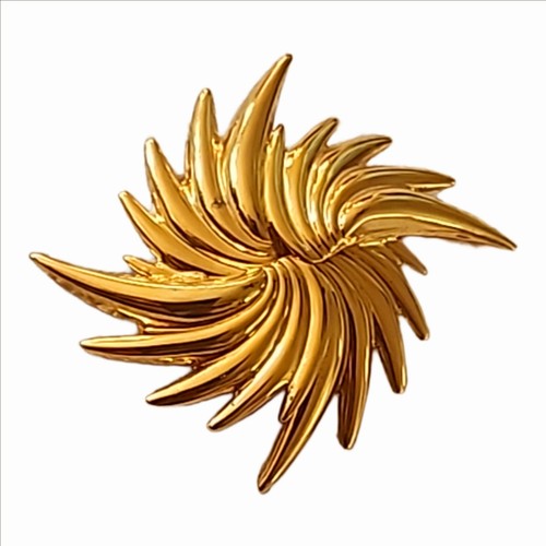 Vintage gold plated brooch - vintage,