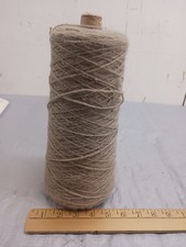Wool Yarn Cone Spool Beige 2 LBS