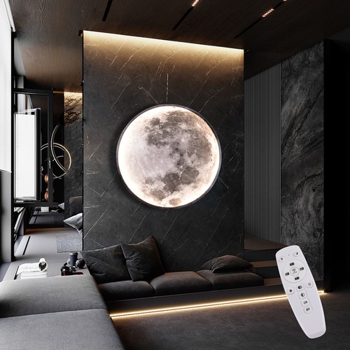 Dimmable moon wall light with - moon,