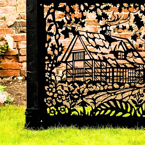 Garden fence metal panels - garden,