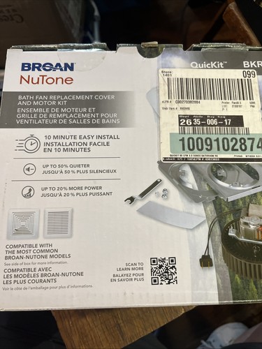 Brown nutone bkr60 bathroom - bkr60,