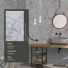 Geo Pebbles Grey Porcelain