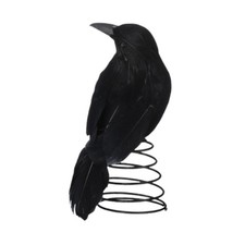 Black Crow Tree Topper Decor Christmas Treetop for Home Porch Gothic Wedding