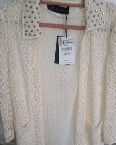 Zara women lace studded - zara, women's