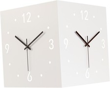Double Sided Corner Wall Clock