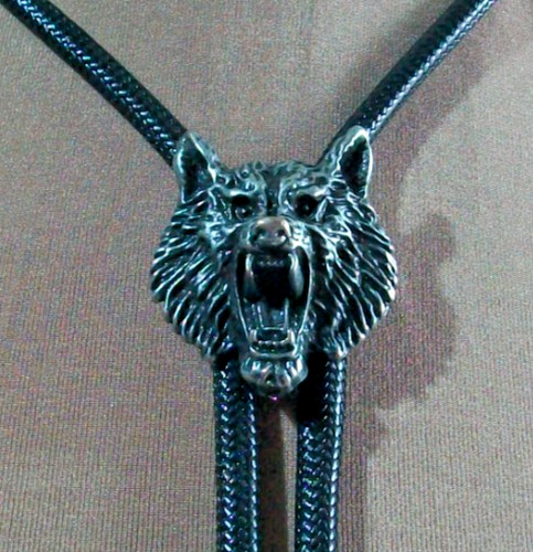 Western bolo tie - western, antique