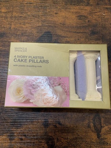 Ivory plaster cake - plaster, pillars