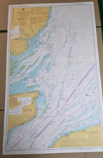 Vintage Admiralty Shipping Sea Chart Map 1610 Thames Estuary & Approaches