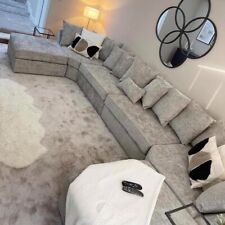 U Shape Sofa Cinema Sofa SALE PRICE XL Shape New Corner Chaise Footstool