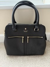 Modalu London Pippa Black Leather Small Shoulder Bag With Original Dust Bag