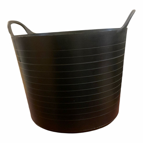26l flexi tub black - tub, round