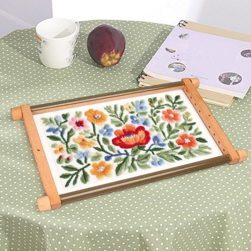 Wood cross stitch - cross,