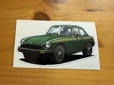 Classic MGB GT  Car Sticker. Brand new.