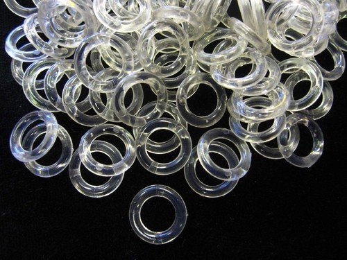 Clear plastic 13mm roman - clear,