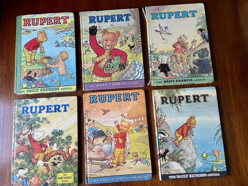Rupert bear annuals job lot - 6,