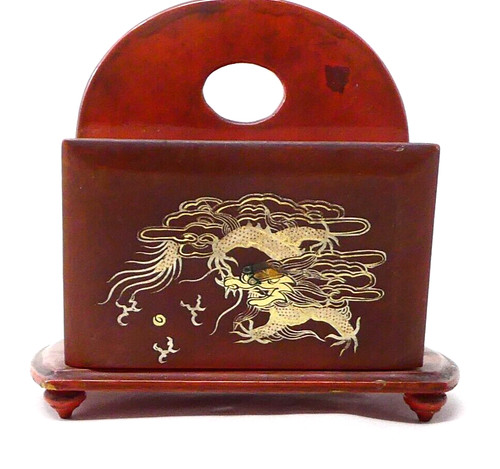 Japanese red lacquered wooden - japanese,