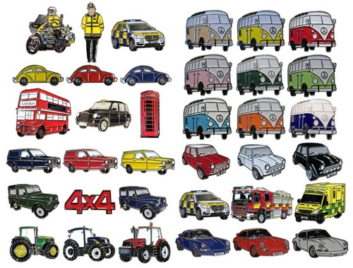 Vehicle enamel badge - sets, mini