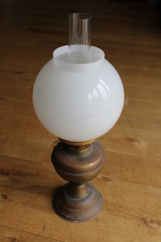 Vintage duplex oil lamp - oil,