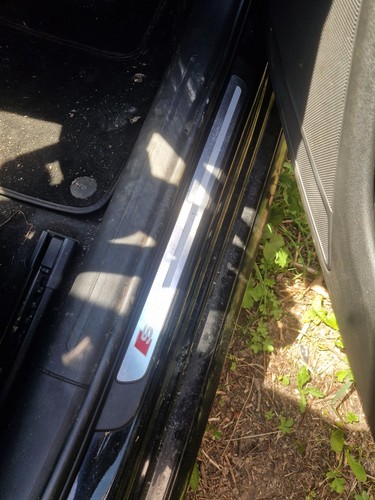 Audi line black door sill - black,