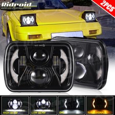 5x7/7x6 Rectangle LED Headlight Hi/Lo Beam DRL For Toyota MR2 1985-1995 Hilux