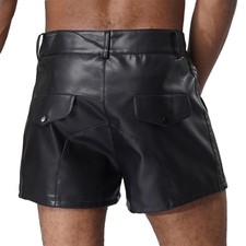 UK Sexy Mens Faux Leather