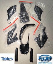 NEW GENUINE YAMAHA YZ250 PLASTICS KIT 2022-CURRENT FULL BOX KIT BLACK BCRW003A10