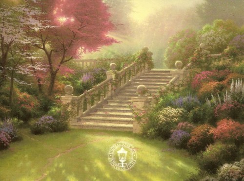 Thomas kinkade stairway - stairway, to