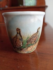 Vintage Staffordshire Sandland Ware  Ptarmigan Egg Cup