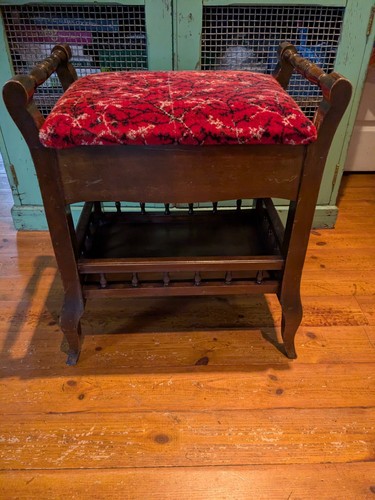 Vintage piano stool - vintage, with