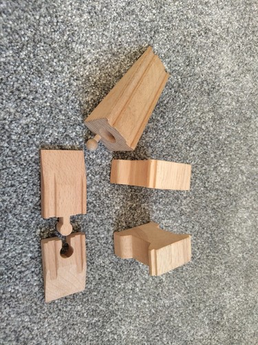 Wooden train set - wooden, extras
