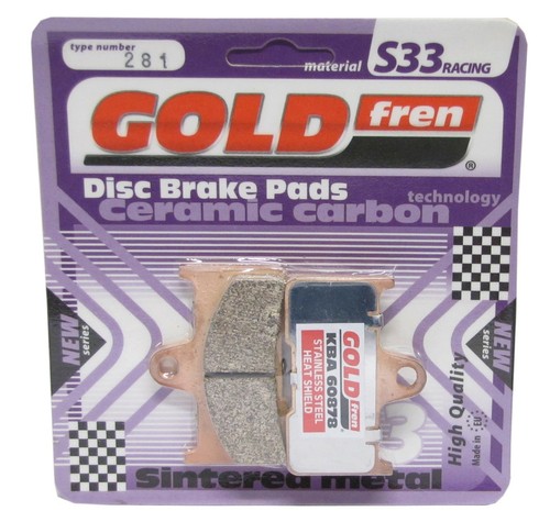 Goldfren s33 brake pads - s33, rear